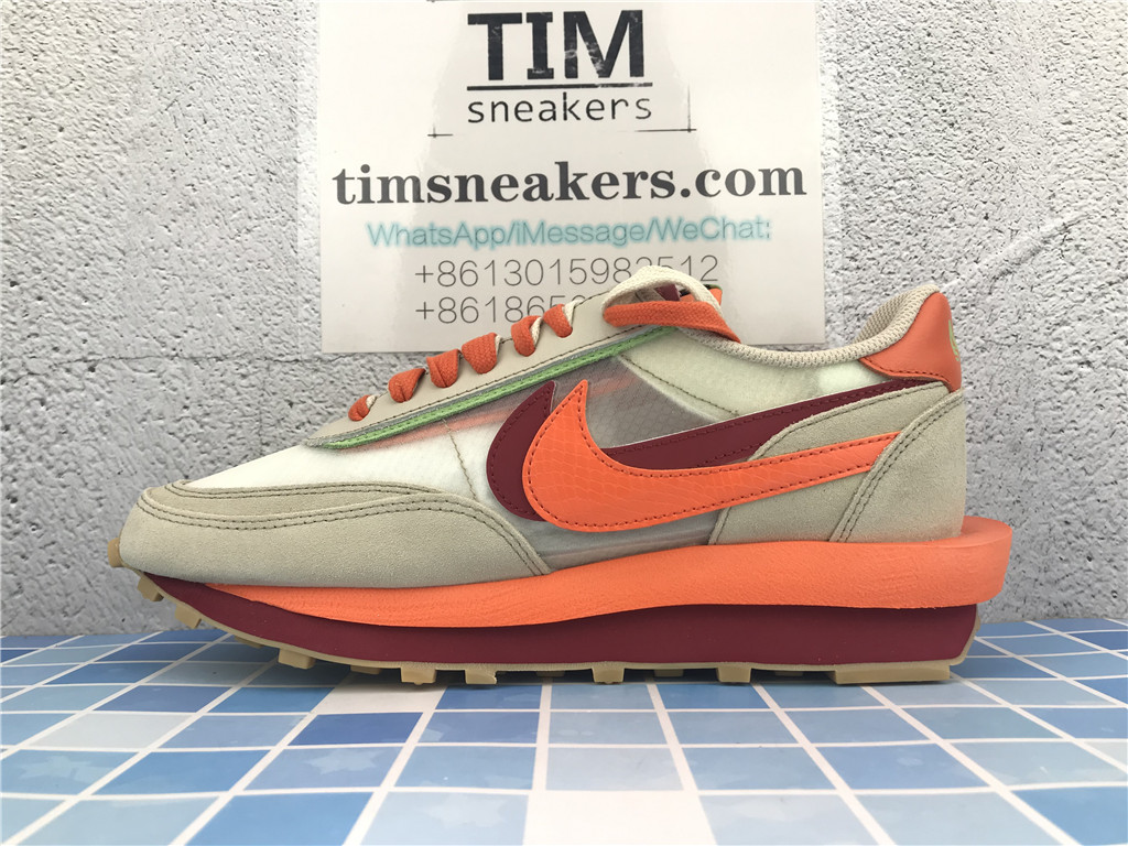 Nike LDWaffle Clot sacai Net Orange Blaze DH1347 100